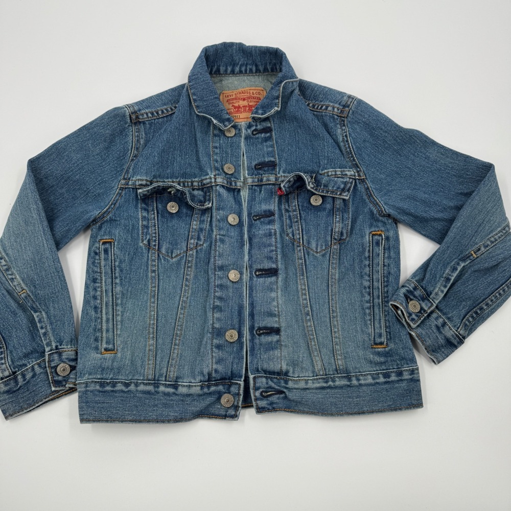 Levi Strauss &‎ Co Denim Jean Jacket Blue Trucker Style Size S 57511
